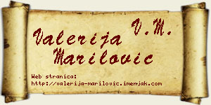 Valerija Marilović vizit kartica